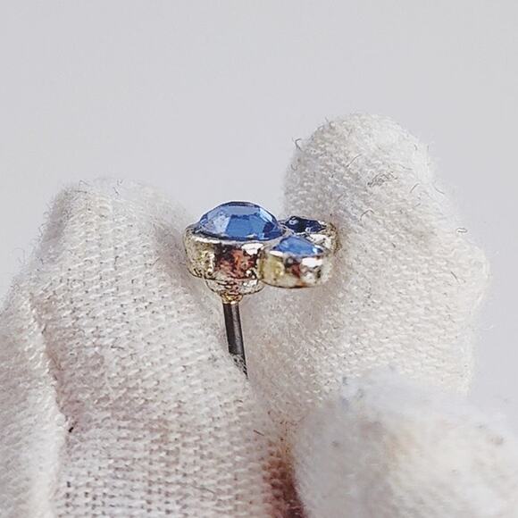 Disney Parks Mickey Mouse Earrings Set 3-Pack Blue NIP - Picture 6 of 9